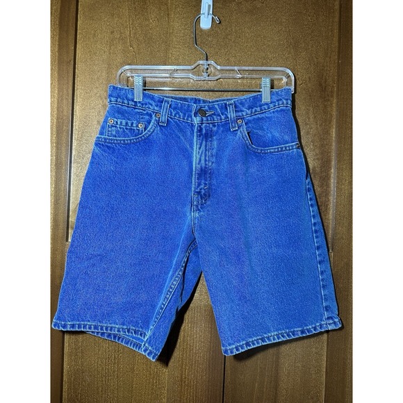 Levi's Other - Vintage Levis 550 Black Tab Relaxed Fit Denim Shorts Blue Jean Womens 28 Waist